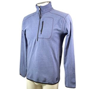 VTG 1946 Blue Stretch 1/4 Zip Jacket Size Small NWT
